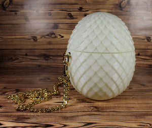 Dragon Egg Custom 3D Printed cosplay costume prop eggs larp replica art scales purse mother of wristlet dragons hand painted bag holder