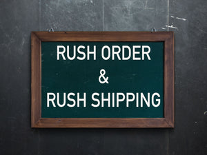 Rush Order & Rush Shipping for Cookie Cutters and Molds